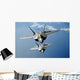 Two F-22 Raptors Fly Wall Decal Design 1