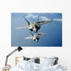 Two F-22 Raptors Fly Wall Decal Design 1