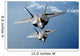 Two F-22 Raptors Fly Wall Decal Design 1