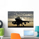 F-16 Fighting Falcon Sits Wall Decal Design 2