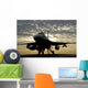 F-16 Fighting Falcon Sits Wall Decal Design 2