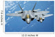Two F-22 Raptors Fly Wall Decal Design 2