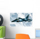 F-16 Aggressor Disconnects from Kc-10 Wall Decal