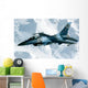 F-16 Aggressor Disconnects from Kc-10 Wall Decal