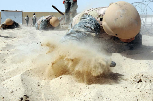 Army Soldier Pulls Himself Wall Decal