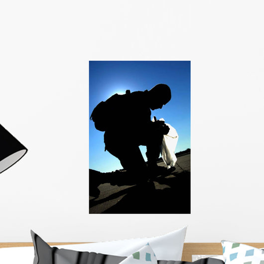 Airman Performs Foreign Object Wall Decal