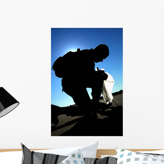 Airman Performs Foreign Object Wall Decal