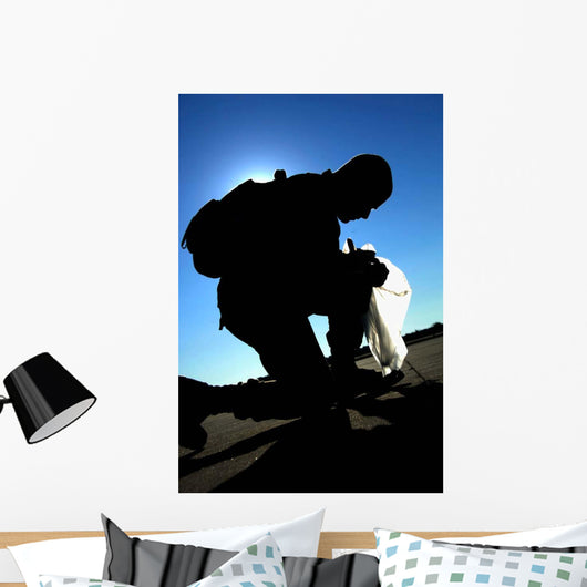 Airman Performs Foreign Object Wall Decal