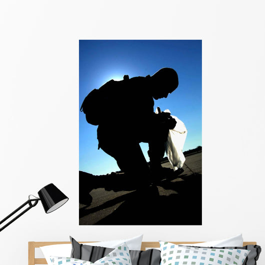Airman Performs Foreign Object Wall Decal