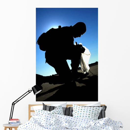 Airman Performs Foreign Object Wall Decal