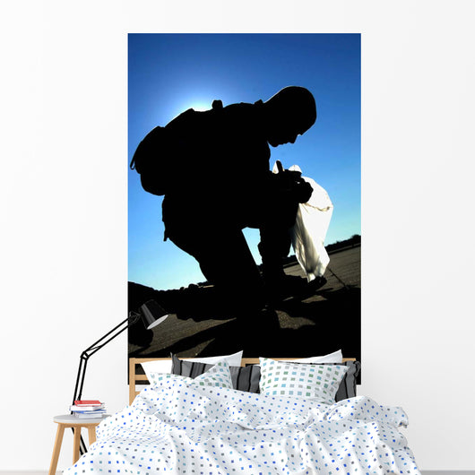 Airman Performs Foreign Object Wall Decal