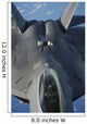 F-22 Raptor Moves into Wall Decal Design 2