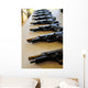 Handguns Lined up Table Wall Decal