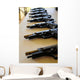 Handguns Lined up Table Wall Decal