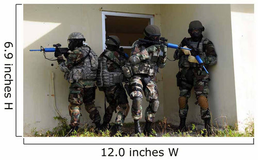 Security Forces Members Perform Wall Decal