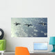 Three-ship Formation F-22 Raptors Wall Decal Design 2