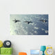 Three-ship Formation F-22 Raptors Wall Decal Design 2