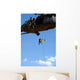 Pararescueman Rappels from Hh-60 Wall Decal Design 1