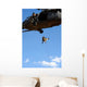 Pararescueman Rappels from Hh-60 Wall Decal Design 1
