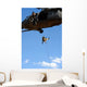 Pararescueman Rappels from Hh-60 Wall Decal Design 1
