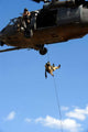 Pararescueman Rappels from Hh-60 Wall Decal Design 1