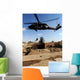 Pararescueman Rappels from Hh-60 Wall Decal Design 2