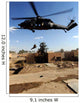 Pararescueman Rappels from Hh-60 Wall Decal Design 2