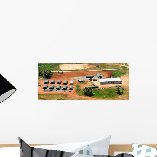 Aerial Overview 554th Red Wall Decal