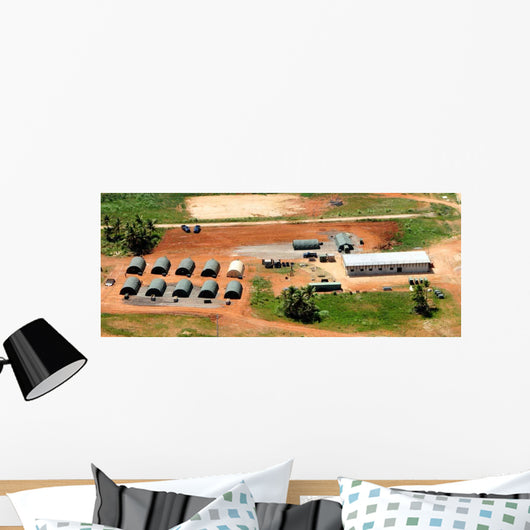 Aerial Overview 554th Red Wall Decal
