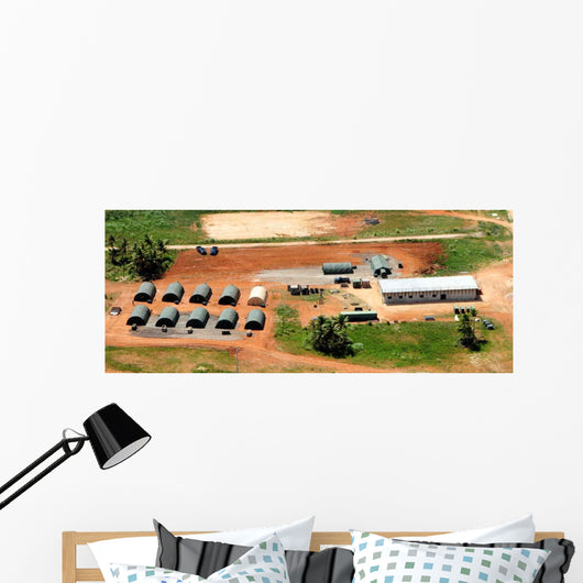Aerial Overview 554th Red Wall Decal