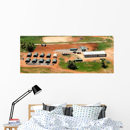 Aerial Overview 554th Red Wall Decal