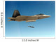 F-22a Raptor Drops Gbu-32 Wall Decal