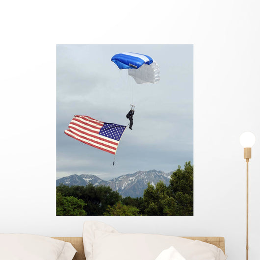 Airman Floats through Sky Wall Decal