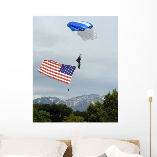 Airman Floats through Sky Wall Decal