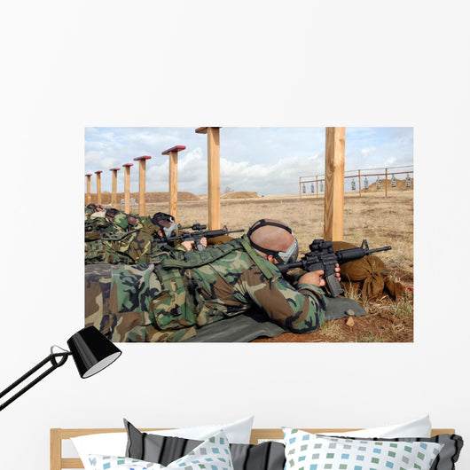 Soldiers Sight M-4 Rifles Wall Decal