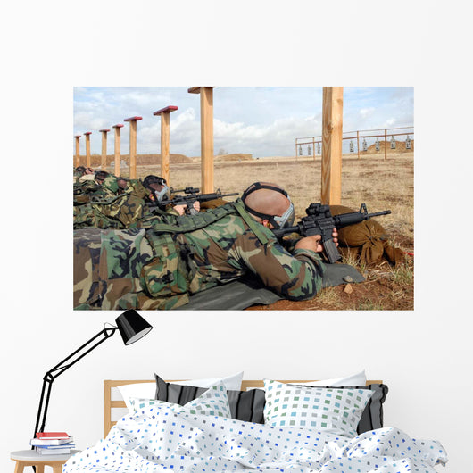 Soldiers Sight M-4 Rifles Wall Decal