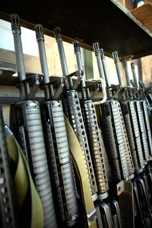 Assault Rifles Stand Ready Wall Decal