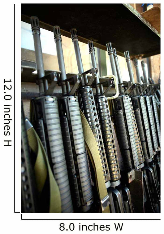Assault Rifles Stand Ready Wall Decal