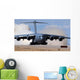 C-17 Globemaster Lands Runway Wall Decal