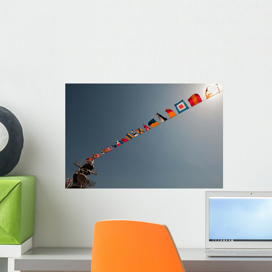 Flags Fly over Deck Wall Decal
