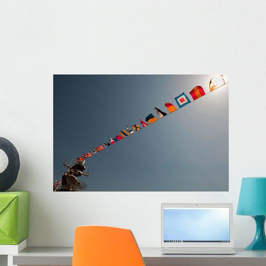 Flags Fly over Deck Wall Decal