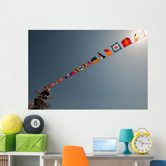 Flags Fly over Deck Wall Decal