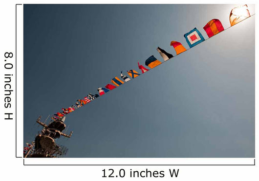 Flags Fly over Deck Wall Decal