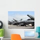 F-16 Fighting Falcons Await Wall Decal