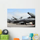 F-16 Fighting Falcons Await Wall Decal