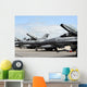 F-16 Fighting Falcons Await Wall Decal