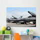 F-16 Fighting Falcons Await Wall Decal