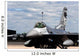 F-16 Fighting Falcon Taxis Wall Decal