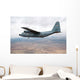 C-130 Hercules Soars through Wall Decal