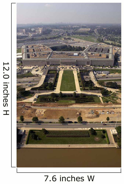 Aerial Photograph Pentagon with Wall Decal Design 1